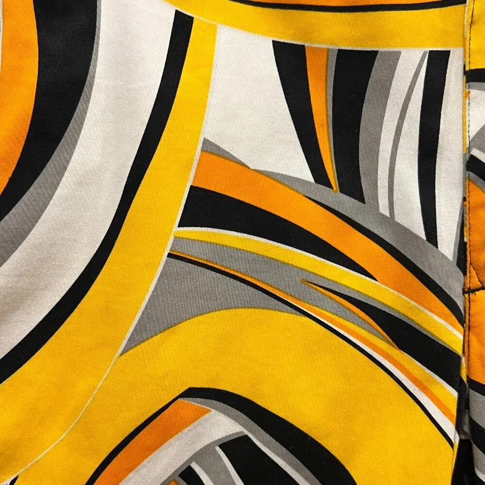 Loud Mouth Golf Swirls Gone Wild Shorts, Black Yellow, 32